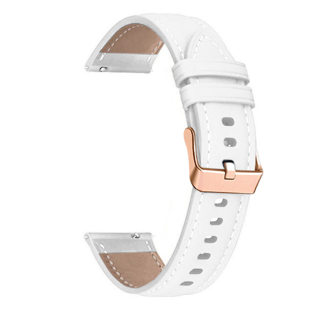 Watch Band for Garmin Venu Sq Sq 2 2 Plus 20mm Genuine Cow Leather Strap with Rose Gold Buckle Watch Band for Garmin Venu Sq Sq 2 2 Plus 20mm Genuine Cow Leather Strap with Rose Gold Buckle